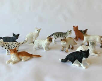 plastic cat figures