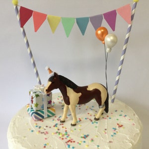 Pinto Pony cake topper Party Animal cake decoration Birthday cake horse  topper. Pinto horse