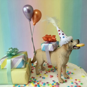 Labrador cake topper Party Animal cake decoration Dog Birthday cake topper Labrador Retriever Dog