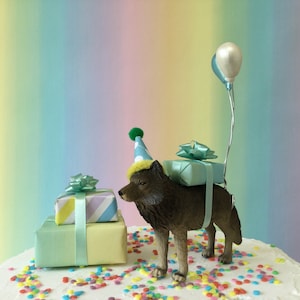 Wild One Wolf Cake Topper: Party Animal Birthday Decoration