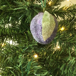 Sugar plum Christmas ornaments spun cotton sugared plum damson. Nutcracker Christmas image 2