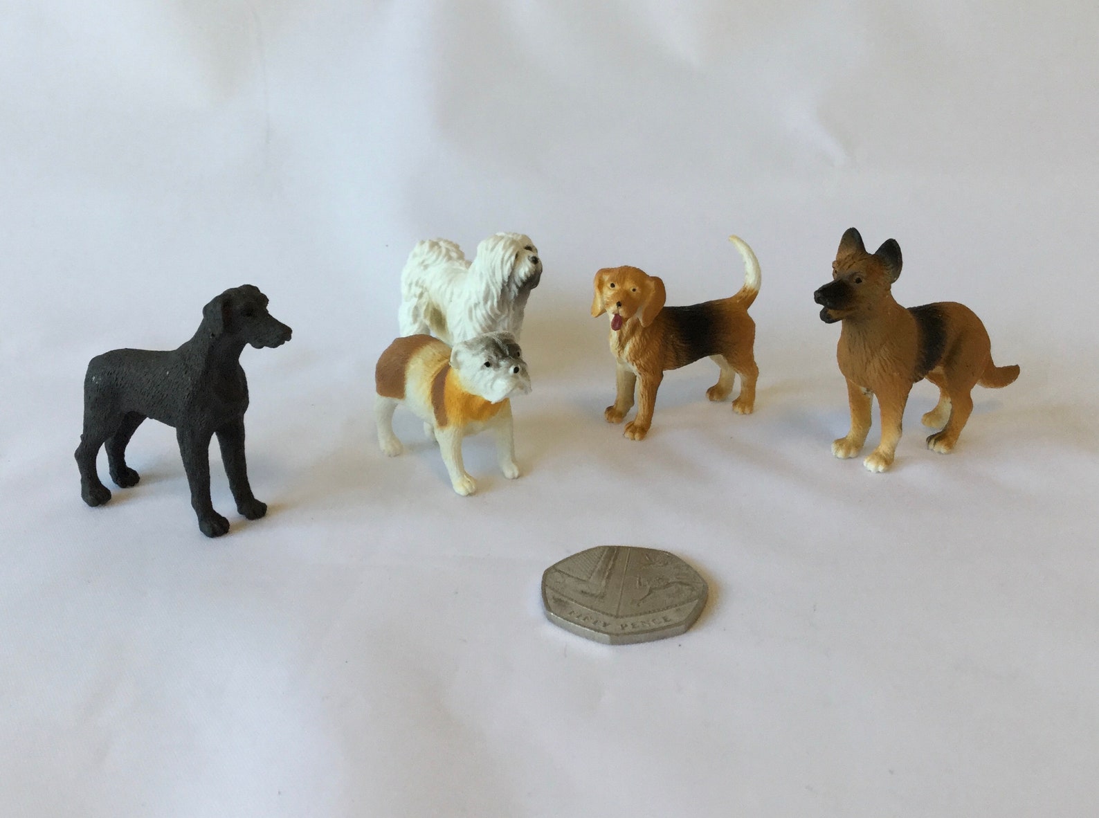 Miniature Dog Figures. Plastic Animals for Crafts Etsy