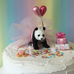 Panda cake topper Party Animal cake decoration Birthday cake topper Party Giant Panda.