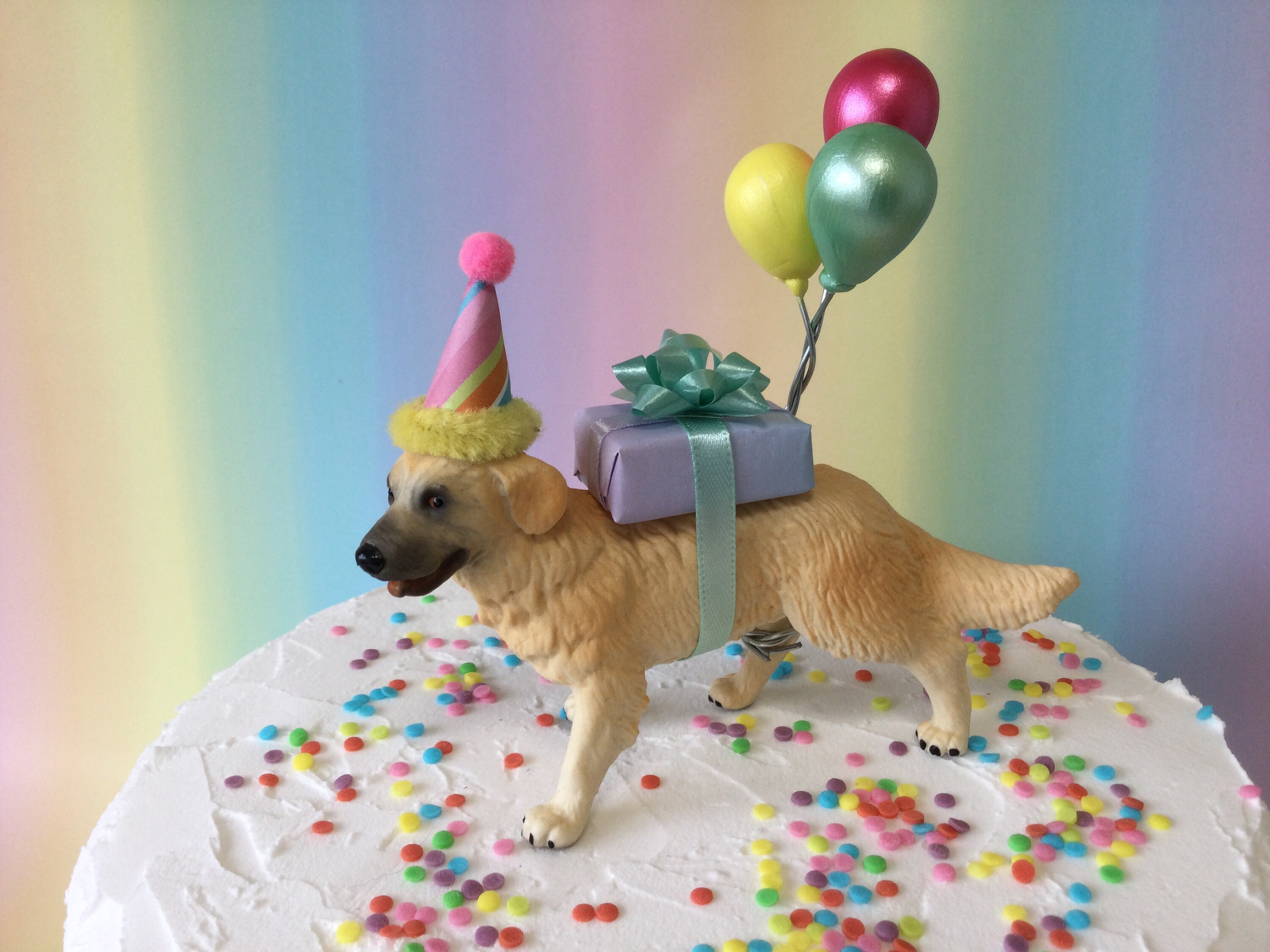 Golden retriever birthday cake 2025