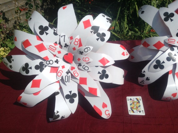 Casino De Las Vegas De Bouquet Du Jeux De Cartes Géant Fleur Alice En Fête De Mariage De Wonderland