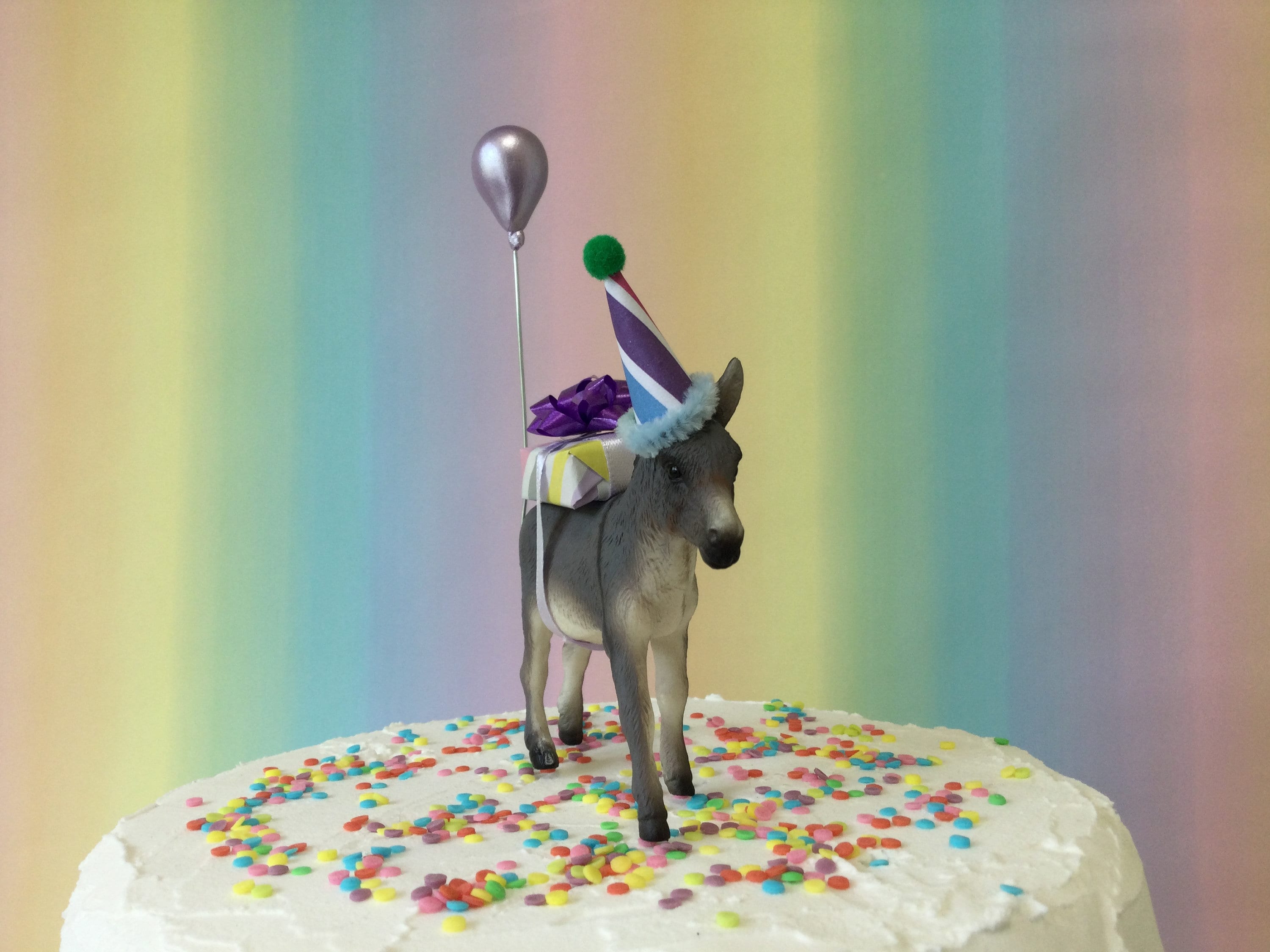 Donkey Cake Topper Party Animal Cake Decoration Birthday Cake - Etsy New  Zealand