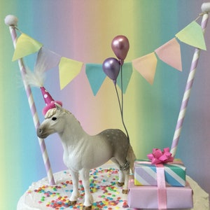 Pony cake topper Party Animal cake decoration Birthday cake horse  topper. Welsh pony topper