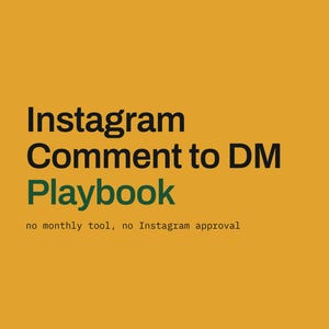 Instagram Automation Guide for Etsy Sellers, Comment to DM Setup, Instagram DM Templates, Social Media Automation Workflow, PDF