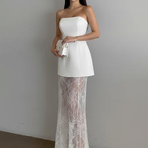 etsy white lace dress White Lace Dress