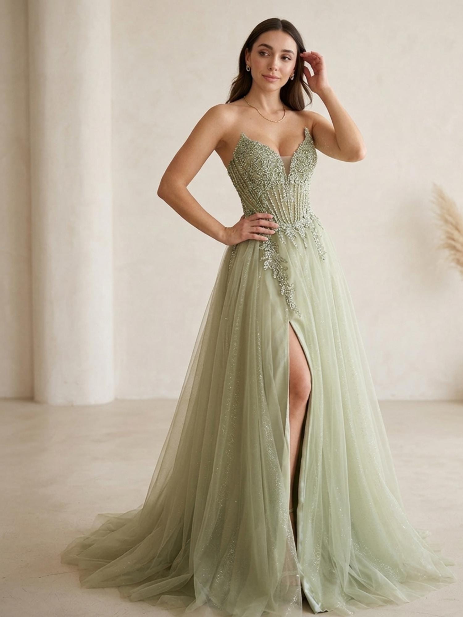 Embroidered Prom Dress - Etsy UK