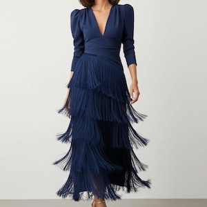 sachin and babi light blue dress Maxi Dress Cinched Waist