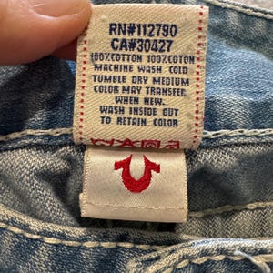True Religion Sammy Big T Women's 28 Capri Jeans Light Denim Low-Rise Vintage image 8