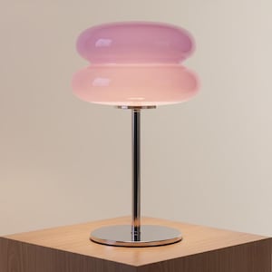 Macaron-Lampe, stimmungsvolle Beleuchtung, nordisches Kawaii-Nachtlicht, warm leuchtende Nachttischlampe, ästhetisches Geschenk im Cottagecore-Stil