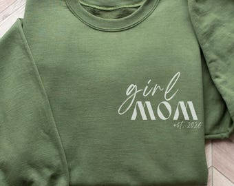 Personalisiertes Mädchen Mama Sweatshirt – Custom Est. Hoodie für stolze Mütter