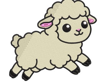 Baby Lamb Embroidery Design