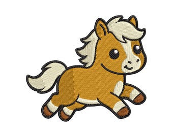 Running Foal Embroidery Design