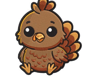 Baby Turkey Embroidery Design