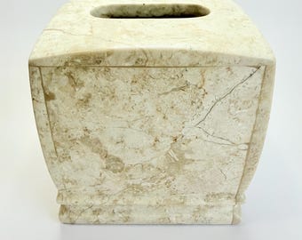 Vintage Solid Marble Tissue Box Cover
