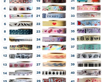Washi Tape - NOVELTY Collection