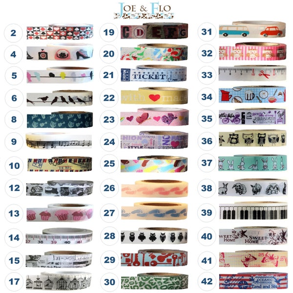 Washi Tape - NOVELTY Collection