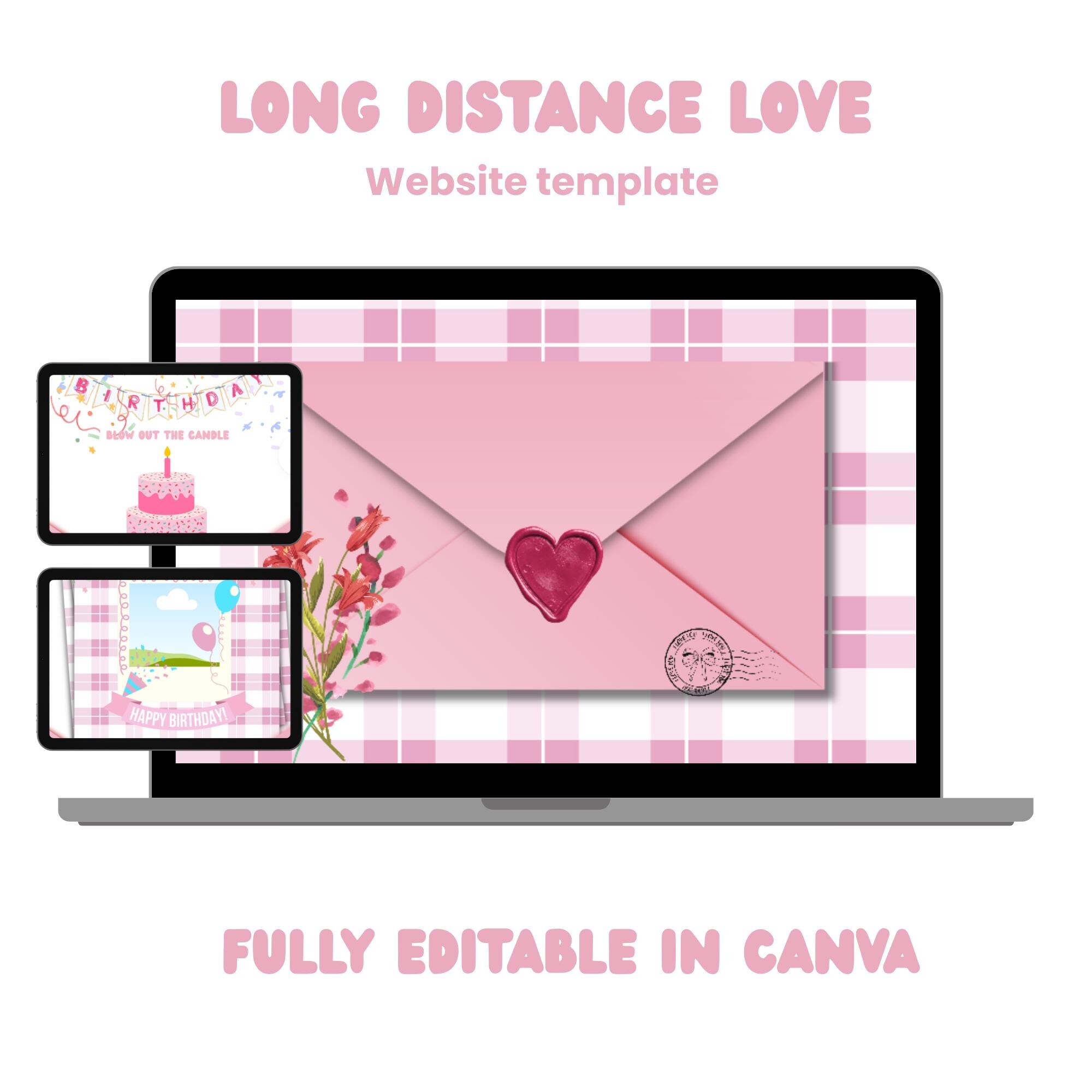 Editable Birthday Website Template Canva Landing Page (instant