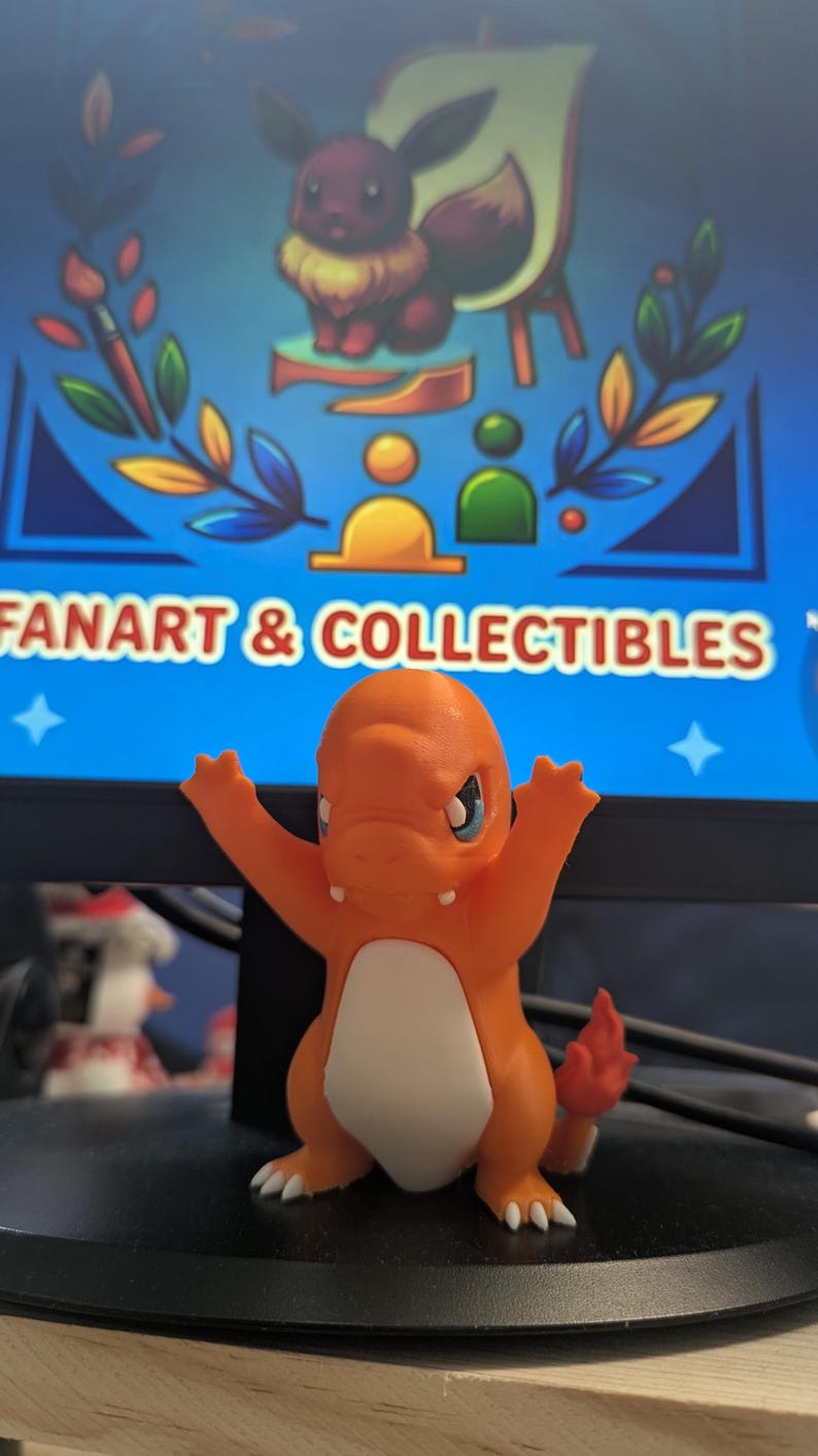 Angry Charmander Figure at the Window - 10cm - Etsy