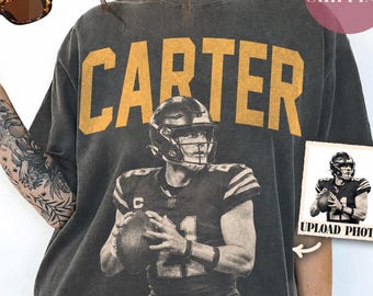 Camiseta personalizada para mamás futbolistas, camiseta personalizada para jugadores de fútbol americano, camiseta deportiva con foto personalizada, camiseta para mamás futbolistas, regalo de fútbol americano
