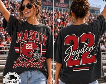 Camiseta personalizada para mamás futbolistas, camiseta con nombre y número personalizados, ropa para animar el día del partido.