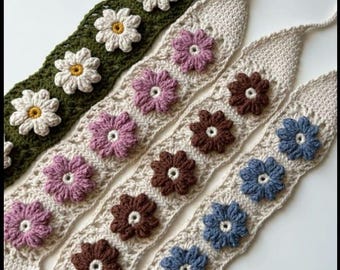 Kundenspezifische handgemachte häkeln Stirnband / gehäkelte Blume Stirnband / Haarschmuck / niedliche bunte Stirnbänder / weiches Mädchen