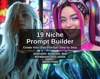 Ultimate Midjourney v6.1 Prompt Builder, 19-in-1 Design Dashboard, 6 Standalone HTML Tools, AI Image-to-Prompt Architect, Niji 6 Optimized