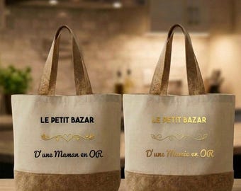 Sac maman personnalisé | Sac mamie personnalisé | Sac petit bazar personnalisé | Sac petit bazar maman/mamie personnalisé | Sac personnalisé