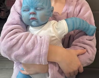 Bambola reborn da 19 pollici, bambola neonata realistica con corpo morbido, bambola realistica dipinta a mano, piccola e graziosa bambola reborn