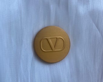 Botón grande dorado de 25.4 mm