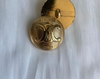 Boton dorado de metal de 20 mm