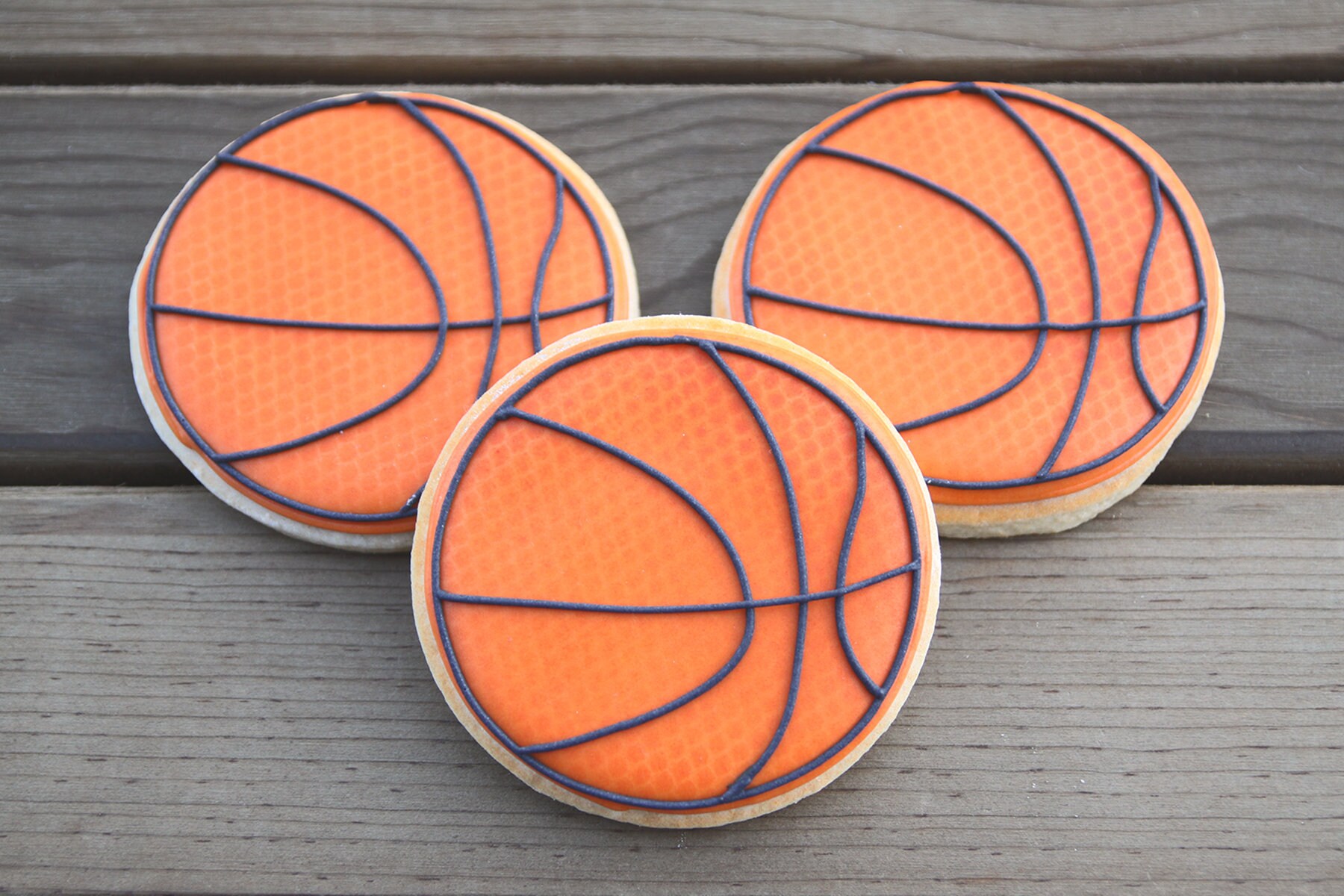 12 Basketball Sugar Cookies / Basketball Cookies / Basketball Etsy