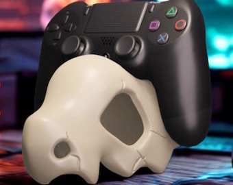 3D Printed Fan Made Cubone Skull Controller Holder | Game Room Decor