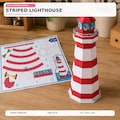Striped Lighthouse Printable Papercraft Template, DIY Cut Fold Glue Activity, A4 PDF, Kids Paper Model, Instant Digital Download product logo
