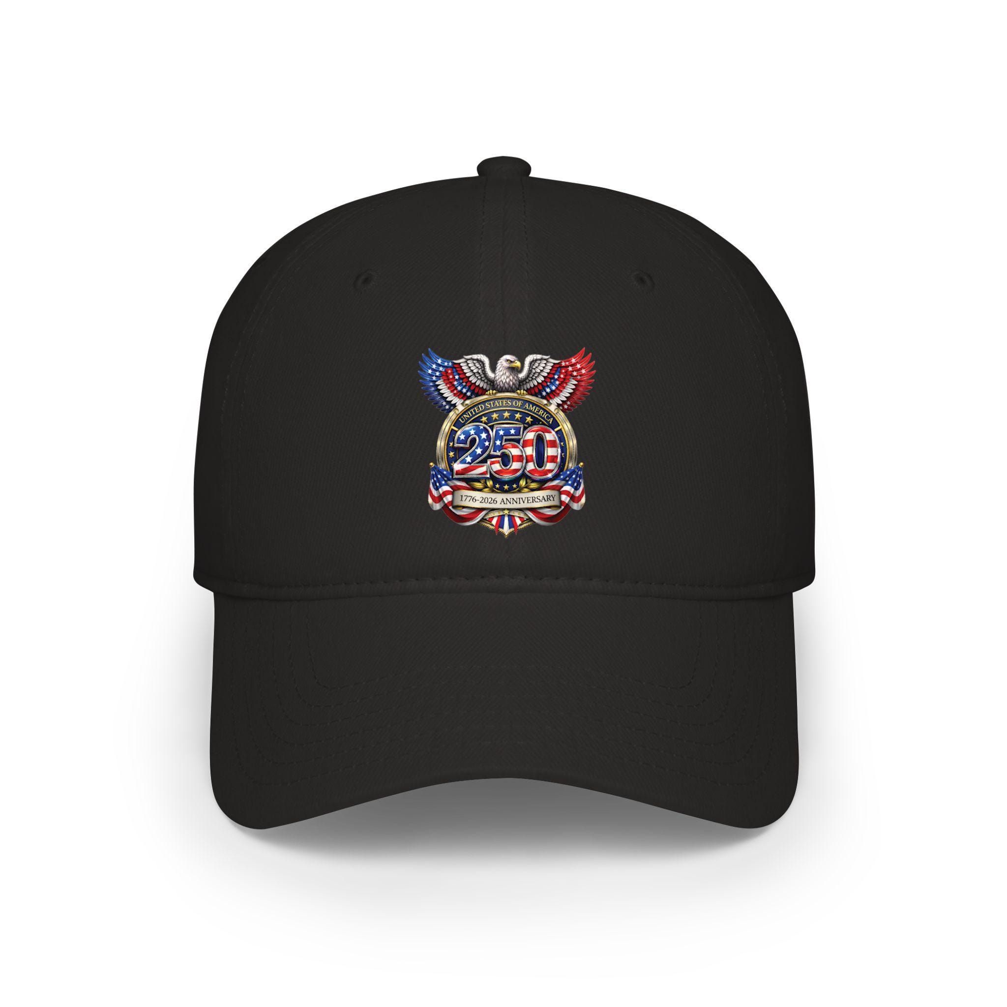 USA 250th Anniversary Shield Crest Eagle Dad Hat 1776 2026 Patriotic ...