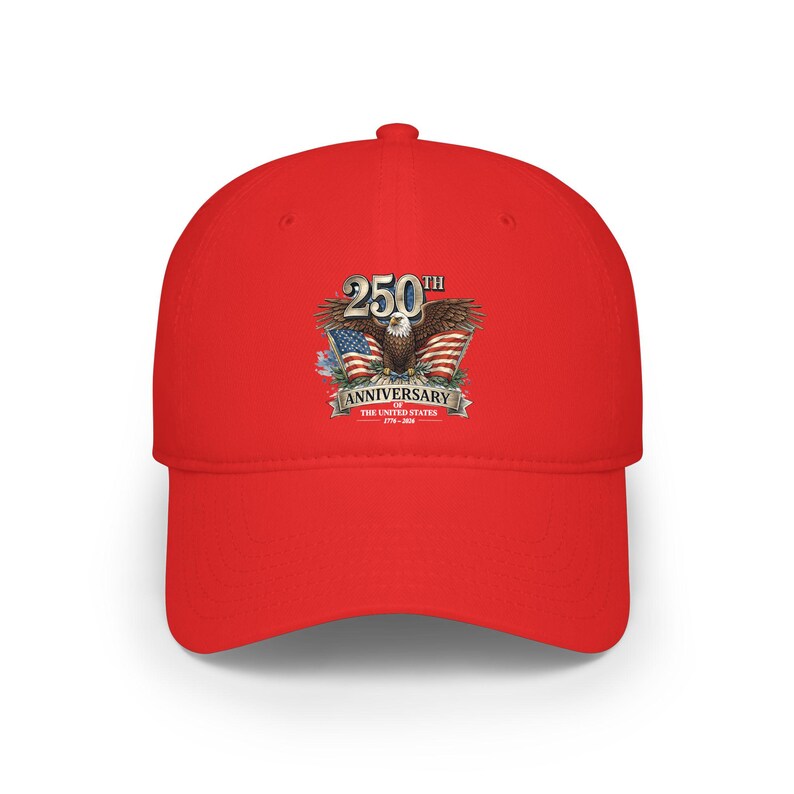USA 250th Anniversary Patriotic Bald Eagle Dad Hat American Flag 1776 ...