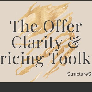 Offer Clarity & Pricing Toolkit | Minimal Business Workbook | Value-Based Pricing Guide | Service Offer Worksheet | Freelancer Business PDF