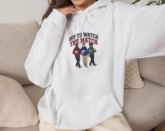 Bluza z kapturem "Idziemy obejrzeć mecz" | Bluza z kapturem "Obejrzyj mecz" dla kibiców, bluza z kapturem na imprezę