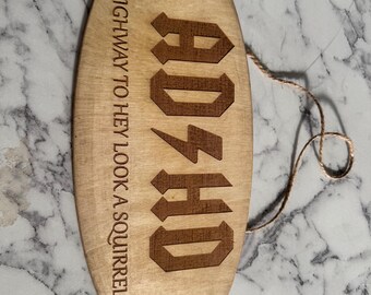 Funny ADHD Wooden Handmade Sign