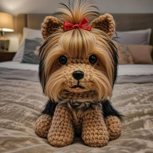 Padrão de crochê Yorkie | Yorkshire Terrier realista | Padrão de amigurumi de cachorro em PDF