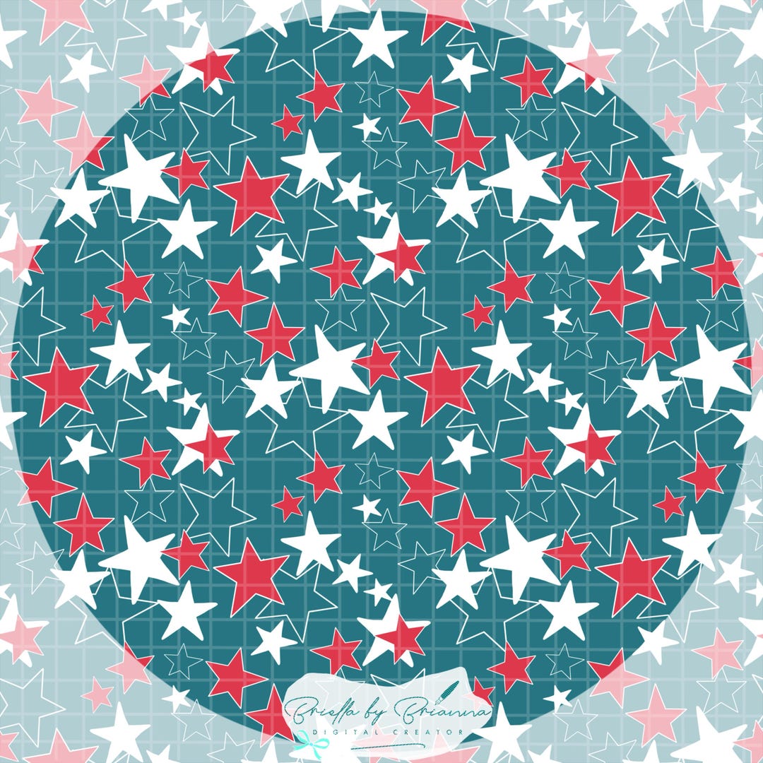 4th of Julypng | Red White Blue | Star Pattern | Patriotic USA | Hand ...