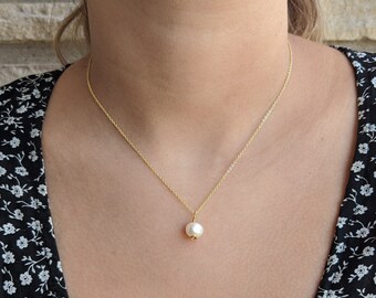 Collier Ras Du Cou En Or 18 Carats Avec Perles Baroques Roses - Occasion, Perles D'eau Douce Naturelles