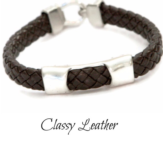 Men bracelet, leather men bracelet, Men's leather bracelet, men gift, gift for men, gift for him, men jewelry, men accessory, dad gift