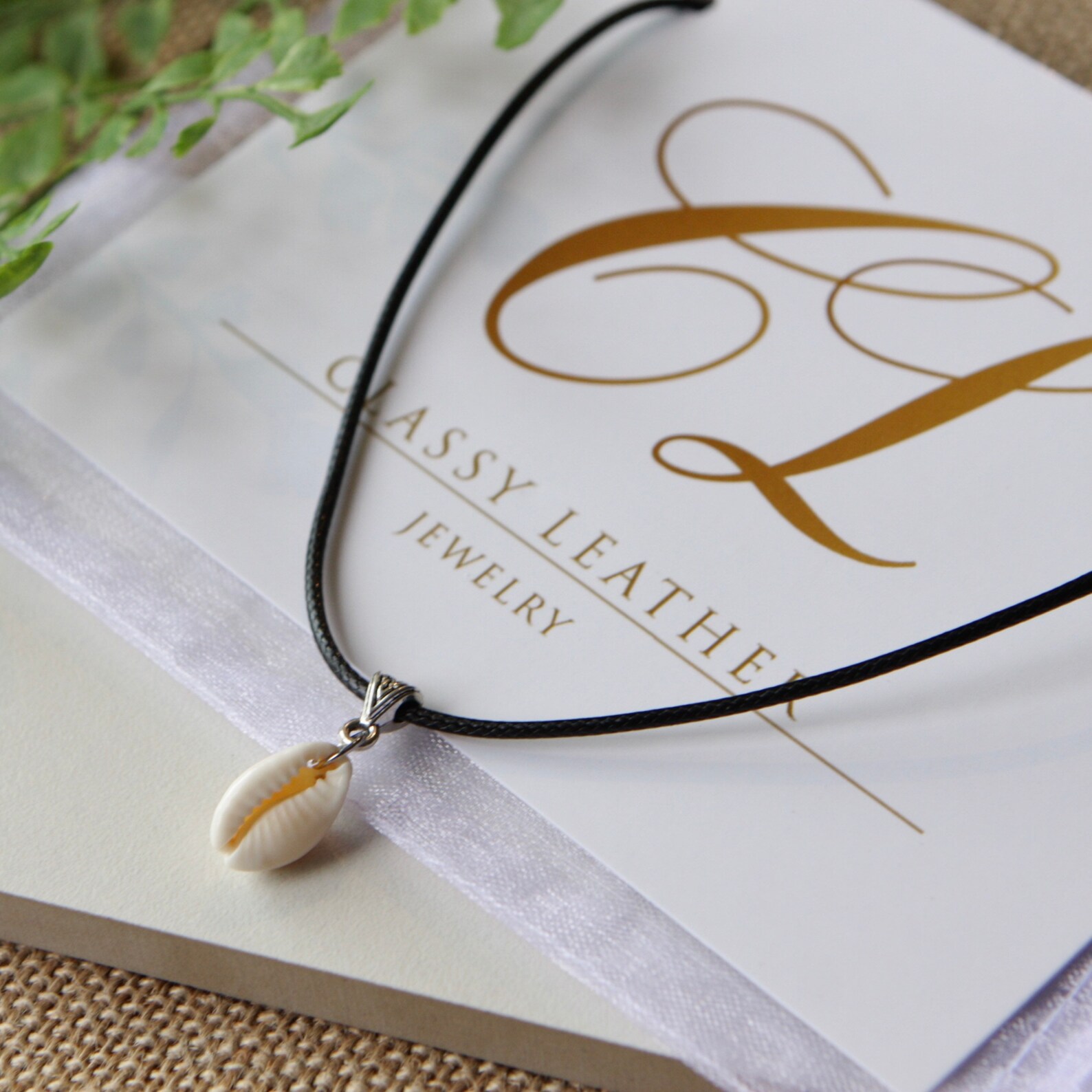 Seashell Necklace Choker Necklace Seashell Choker Cowrie Etsy