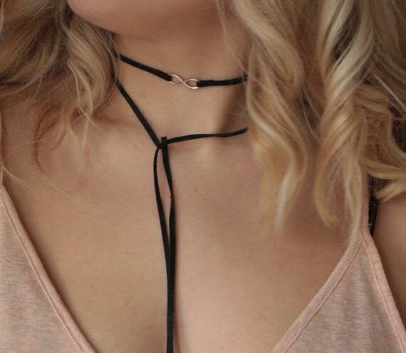 Boho necklace, infinity wrap, Boho necklace, bohemian jewelry, infinity necklace, gypsy necklace, minimalist jewelry,women choker