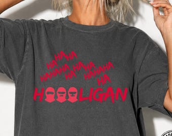 Face Mask Hooligan Comfort Colors® Shirt, Hahaha Graphic Tee, Kpop Concert Outfit, World Tour 2026
