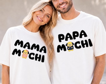 Custom Papa Mochi Mama Mochi Shirt, Kpop Inspired Fan Gift